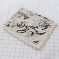 thumbnail image 5 of Creative Microwave Oven Dust Cover Pastoral Cotton Dustproof Microwave Towel 30X90CM (Map), 5 of 5