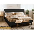 thumbnail image 6 of Acacia Aurora Solid Wood Bed Frame with Headboard, Signature Headboard Wood Bed, Queen – Black, 6 of 8