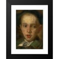 thumbnail image 2 of Ľudovít Pitthordt 11x14 Black Modern Framed Museum Art Print Titled - Head of a Boy (1890), 2 of 5