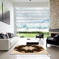 thumbnail image 7 of Ahgly Company Machine Washable Indoor Round Transitional Night Red Area Rugs, 6' Round, 7 of 7