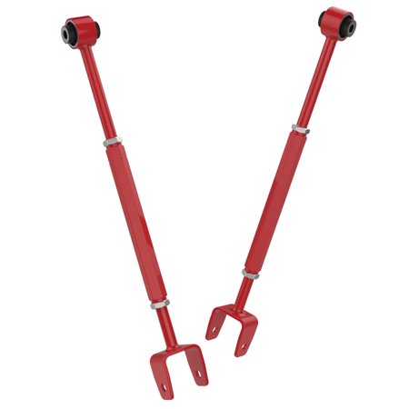 Spec-D Tuning For 1992-2004 Bmw 3-Series E36 E46 Rear Adjustable Control Arms Red 318I 325I M3 1992 1993 1994 1995 1996 1997 1998 1999 2000