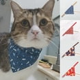 thumbnail image 2 of Pet Saliva Towel Bib, Adjustable Cotton Triangle Pet Dog Cat Neckerchief with a collar for Daily Wear 1PC, 2 of 7