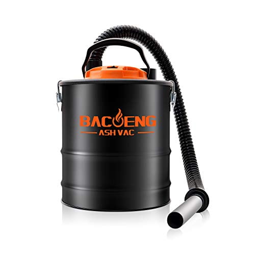 Aspirador de cenizas BACOENG para estufas de pellets, 15 litros, para chimeneas, estufas de leña y parrillas de pellets