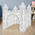 thumbnail image 2 of FELTECHELECTR juego de papel para colorear de castillo 3D, modelo de rompecabezas para colorear, bricolaje, 2 of 4
