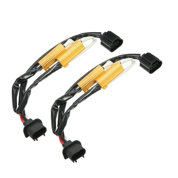 2Pcs H13 9008 LED Headlight Load Resistor Kit 50W 8ohm Anti-flicker Relay Error Free Decoder