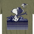 thumbnail image 3 of Peanuts - Snoopy Woodstock Ski Stripes - Toddler And Youth Short Sleeve Graphic T-Shirt, 3 of 6