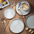 thumbnail image 6 of Onader Dinnerware Sets for 6, 18-Piece Plates and Bowls Set, Stoneware Dinning Ware Set for Kitchen, Microwave & Dishwasher Safe - Light Grey, 6 of 7