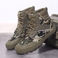 thumbnail image 5 of Willtoo Mens Camo Canvas High‑Top Boots Casual Lace‑Up Outdoor Hiking Sneakers Non‑Slip Lightweight Durable Shoes for Field Activities, 5 of 6