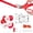 Silver Blades / Red / Red, variant on Crutello Ribbon Cutting Ceremony Kit - 20"Giant Red Scissors with Grand Opening Banner and 30 Foot Large Red Ribbon 4"Wide, 20 Balloons, 90 ft Balloon and 20 Feet Banner Rope for Decorations