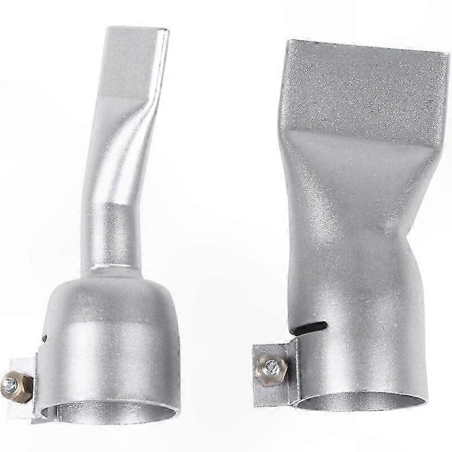 2PCS Flat Nozzles for Plastic Welding - 20mm & 40mm Air Welding Tips for Hot Air Tools