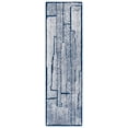 thumbnail image 2 of SAFAVIEH Abstract Tracy Abstract Runner Rug, Ivory/Navy, 2'3" x 8', 2 of 10