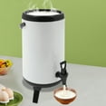 thumbnail image 6 of Stainless Steel Insulated Beverage Dispenser, Insulated Beverage Container with Spout, Cold and Hot Drink Dispenser for Parties, 6 of 10
