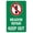 Warning Sign 2, variant on Men Working Above Warning Sign, Construction Security Metal Sign - 8"x12" Custom Safety Caution Decor for Business Home Outdoor Indoor Road Yard Garage Street Wall