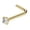 Gold, variant on Stainless Steel Nose Rings Hoop Studs Body Piercing Jewelry Nose Ring Hoop For Women,Nostril Piercing Jewelry