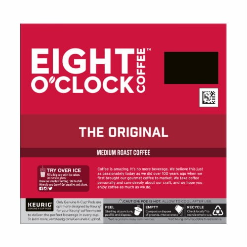 Eight O Clock, The Original, Single-Serve Keurig K-Cup Pods, Medium Roast Coffee, 48 Count (2 Boxes of 24 Pods)