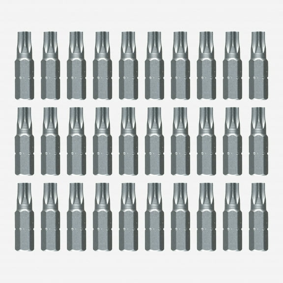Wiha 72572 T7 Torx Contractor Insert Bit (30 Piece Bulk Pack)
