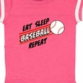 thumbnail image 4 of Inktastic Eat, Sleep, Baseball, Repeat Boys or Girls Baby Bodysuit, 4 of 5