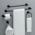 thumbnail image 2 of Franklin Brass Kin24 Kinla 24" Towel Bar - Black, 2 of 7