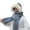 Gray, variant on Aoochasliy Winter Scarfs Christmas Clothes Women Trendy Casua Hat Gloves Scarf One Warm and Thick Plush 3-piece Suit Cold Protection