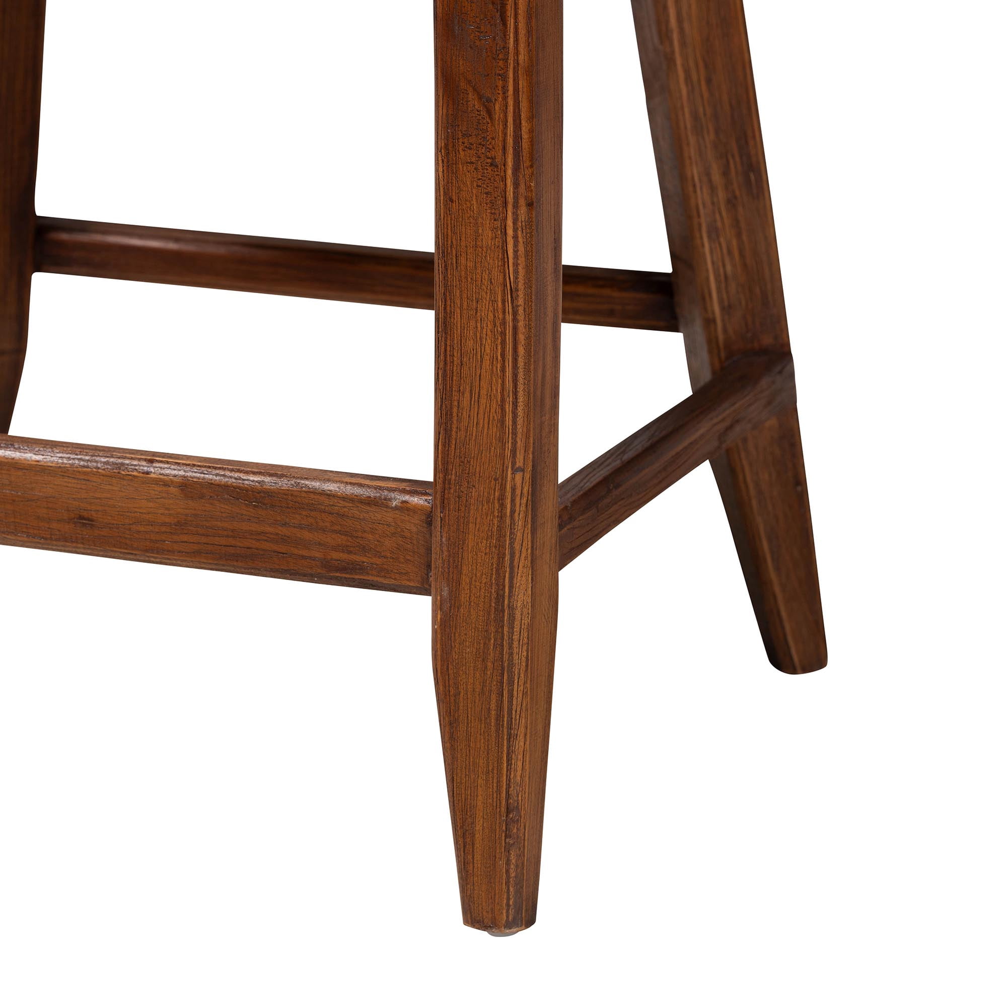 bali & pari Ridley Boho Counter Stool, Counter Height, Brown Wash