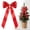Red, variant on Clearance Under $1 Satin Bow Ornament, Pre Tied Decorative Bow for Tree and Wreath