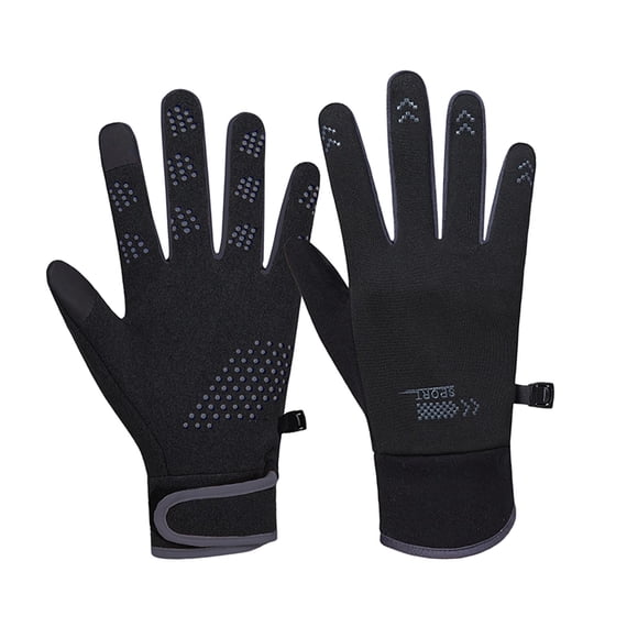 Guantes de invierno DYNWAVEMX para mujer Negro Gris