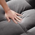 thumbnail image 5 of Sofa bed chair 3 in 1 convertible, recliner, single recliner, suitable for small Spaces with adjustable back black dark grey, 5 of 5