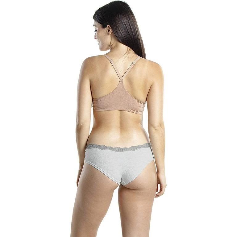 Emprella Women's Cotton Underwear 8 Pack Bikini Panties Seamless Cheeky  Style