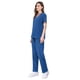 thumbnail image 1 of Ropa quirúrgica elástica de secado rápido, ropa de enfermera de hospital, traje de salón de belleza, ropa de lavado a mano con escote en V dividido, 1 of 6