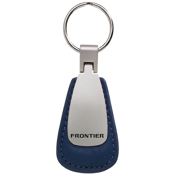 Nissan Frontier Leather Teardrop Key Chain (Blue)
