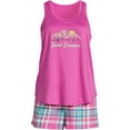 thumbnail image 4 of Joyspun Women's Tank Top and Shorts Pajama Set, 2-Piece, Sizes S to 3X, 4 of 4