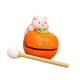 thumbnail image 4 of Estatua de pez de madera, figura china de bloque de madera para pasillo, dormitorio, chimenea Cerdo, 4 of 9