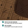 thumbnail image 4 of PetAmi Waterproof Couch Cover for Dogs, Waterproof Pet Blanket, Reversible Furniture Cover Sofa Protector for Pet Cat Bed, Washable Waterproof Blanket Dog Cover for Couch Seat, 52x82  Brown, 4 of 8