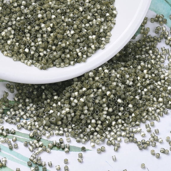 MIYUKI Beads Cylinder Japanese Seed Beads 11/0 (DB0671) Variegated Taupe Silk Satin 1.3x1.6mm Hole: 0.8mm 2000pcs/10g