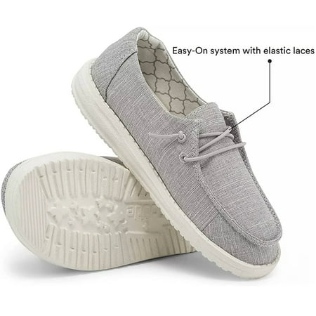 

Hey Dude Wendy Youth Linen Grey Shoe