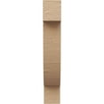 thumbnail image 2 of 3"W x 6"D x 18"H Thin Alpine Rough Cedar Woodgrain TimberThane Corbel, Primed Tan, 2 of 6