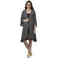 thumbnail image 2 of Moomaya Moss Georgette Printed Shrug Beach Cloth 3/4 Sleeve Cardigans For Women, 2 of 6