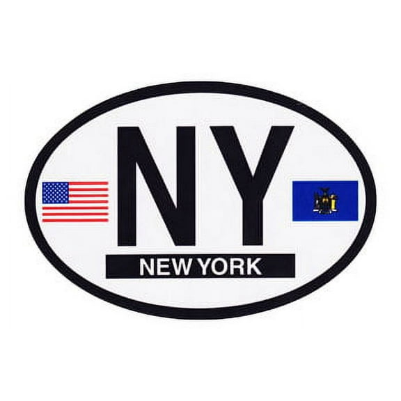 New York Oval Decal