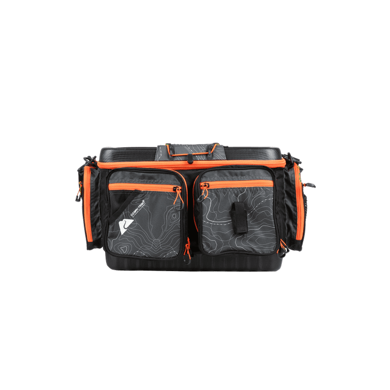 Ozark Trail 3700 Pro Large Quick Access Horizontal Fishing Tackle Box and  Bait Bag, Material Polyester 