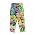 thumbnail image 4 of Fotbe Watercolor Blooming Cactus Women's Pajama Pants,Sleepwear Pants,Pj Bottoms Drawstring And Pockets-X-Large, 4 of 9