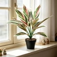 thumbnail image 4 of Artificial Potted Plants Fake Greenery for Indoor Home Decor - Faux Tree for Living Room Office Bedroom Shelf Tabletop Decoration - No Maintenance Artificial Plants with Sturdy PVC Leaves, 4 of 6