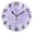 Purple, variant on Wall Clock 10 Inch Silent Non-Ticking 8 Purple Lavender Liquid Battery Operated Rustic Retro for Living Room Home Kitchen Bathroom
