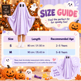 thumbnail image 3 of LIIPEE Kids Halloween Costumes Boys Girls Unisex Cute Ghost Capes Party Dress Up Clothes,2-5 Years, 3 of 8