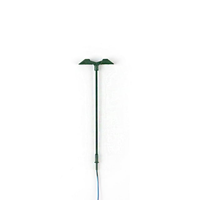 Guardoinrt Scale Streetlight Table Scene Mini Train Lamppost DIY Miniature Lightweight Metal LED Lamps Garden Yard Decorations Green(1:87)(White)