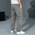 thumbnail image 7 of CQONEPT Boys Twill Chino Pants Stretch School Uniform Pant Pull On Slacks Casual Straight Fit Flat Front with 2 Pockets 5-15 Years 10-11 Years, 7 of 7