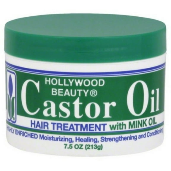 Hollywood Beauty Castor Oil Hair Treatment, with Mink Oil 7.5 oz