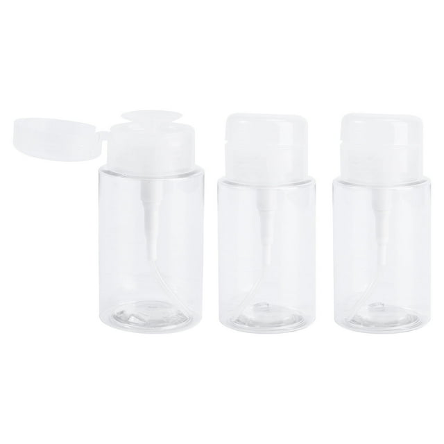 ORDDIART Distributeur de Démaquillant 3 Pcs Blanc pour Animaux de Compagnie pour Voyage Contenant de Rangement