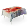 thumbnail image 1 of SIDONKU Watercolor Water Color Red Poppy Flowers Painting in and Blur Style for Vintage Tablecloth Table Desk Cover Home Party Decor 60x84 inch, 1 of 1