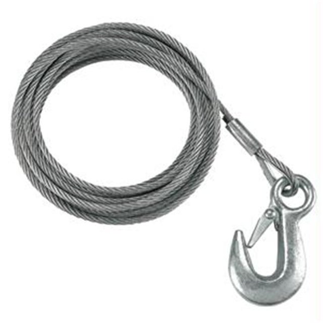 3/16 x 25 Galvanized Winch Cable - 4 200 lb. Breaking Strength