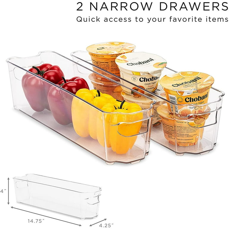 These Popular Fridge and Pantry Bins Are an 'Organizer's Dream,' and  They're Just Over $3 Apiece at